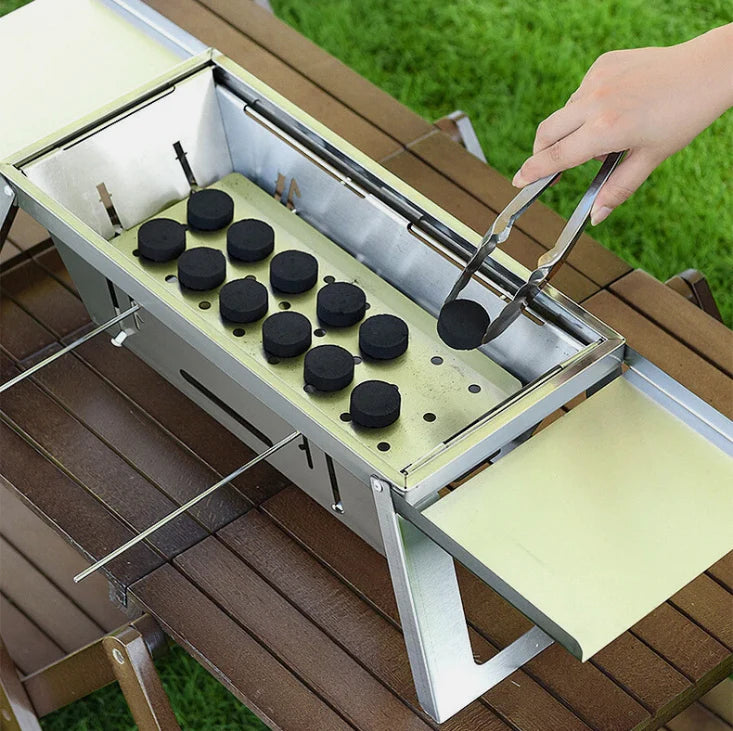 Stainless Steel Folding BBQ Grill