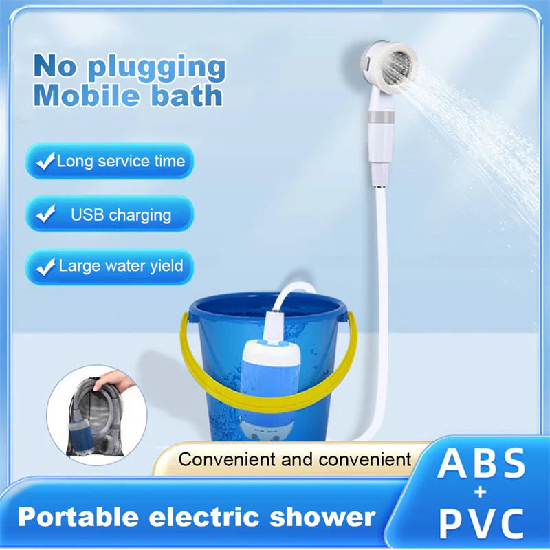 Camping Shower Pump - Rechargeable Outdoor Shower Head Sprayer