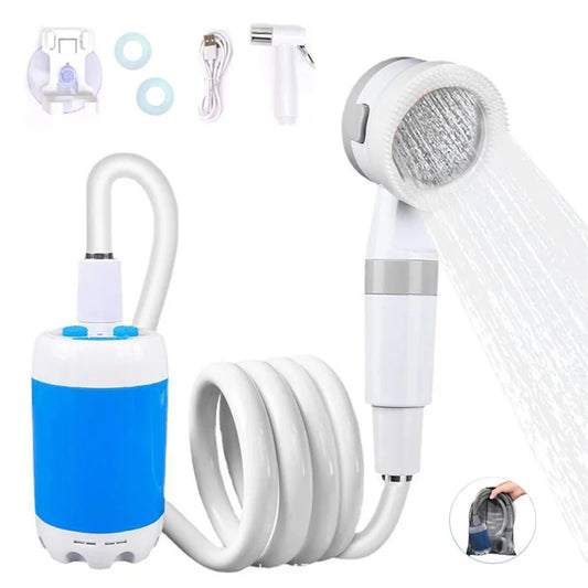 Camping Shower Pump - Rechargeable Outdoor Shower Head Sprayer